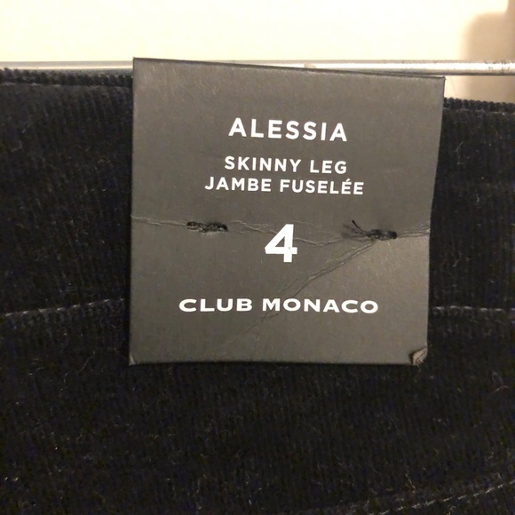 NWT Club Monaco Alessia Corduroy Pants: Size 4 - Picture 6 of 8